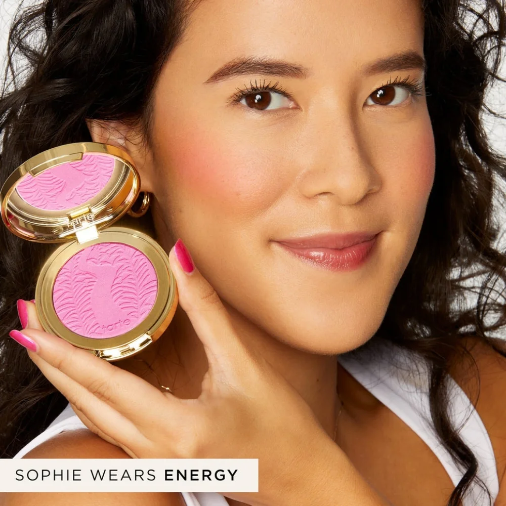 Energy Tarte Powder Blush Rosy Pink 12 Hour Wear Brand New in Box Authentic